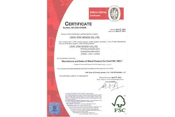 FSC Certificate 